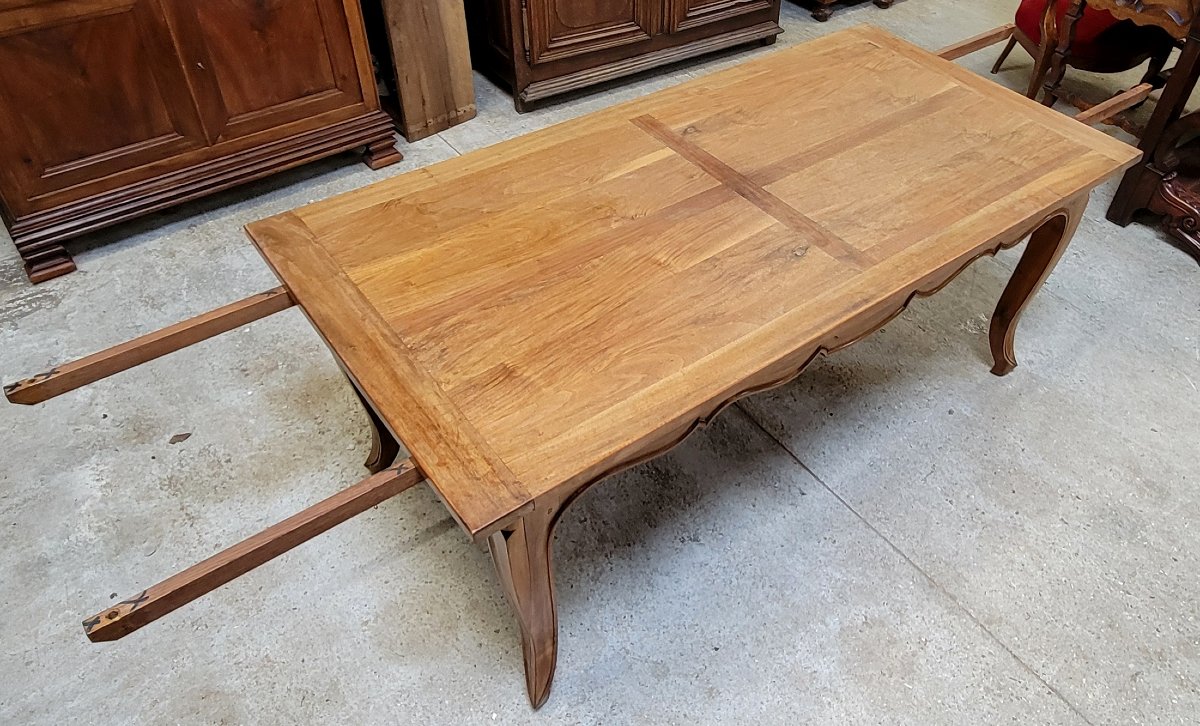 Grande table provençale style Louis XV a allonges-photo-6