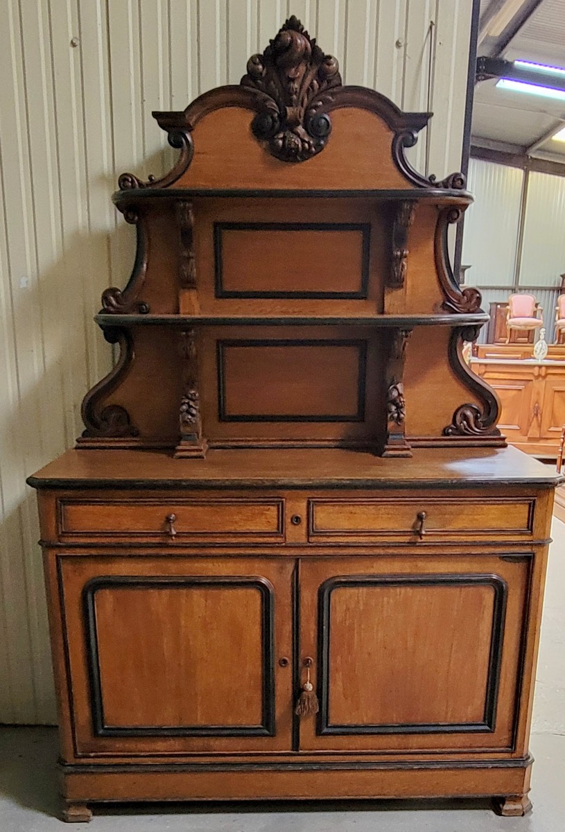 Saint Hubert Louis Philippe Period Walnut Sideboard