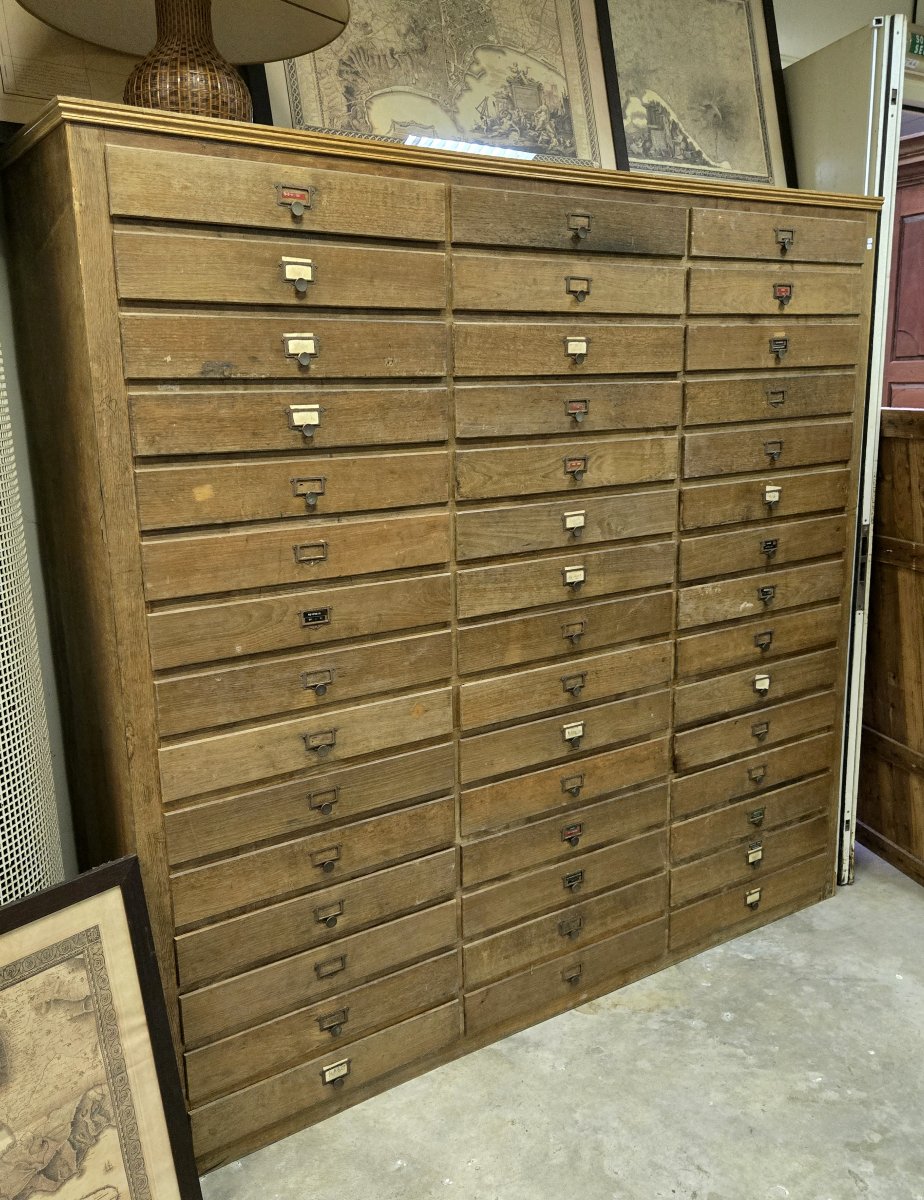 Meuble de métier / classeur d'architecte ou de collectionneur-photo-2