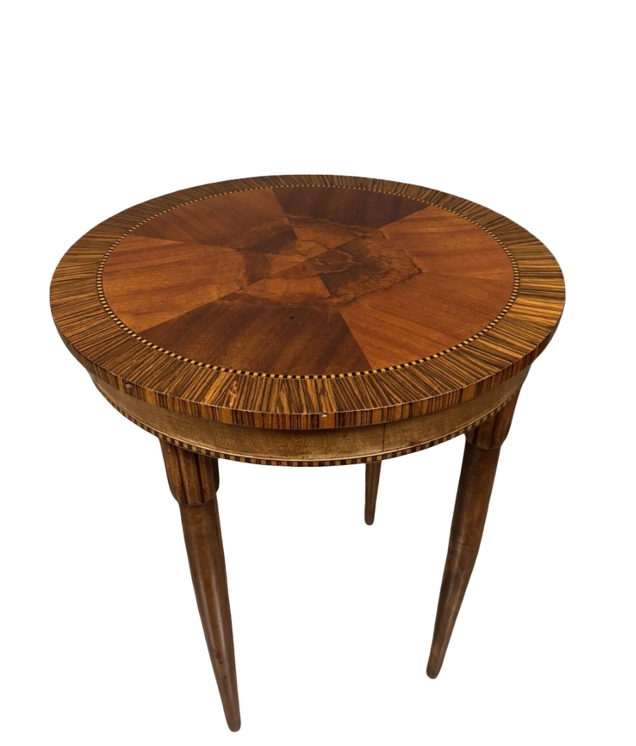 table d'apparat époque art déco en marquéterie 