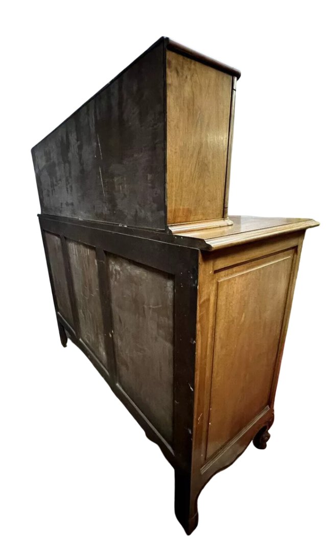 Provençal Louis XV Style Sliding Sideboard Stamped In Fruit Wood -photo-8