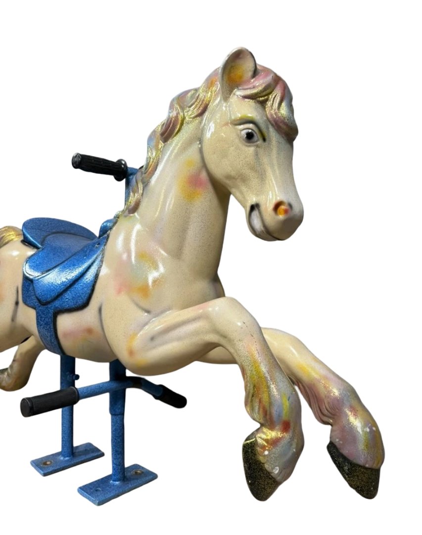 Rare Fiberglass Carousel Horse  -photo-3