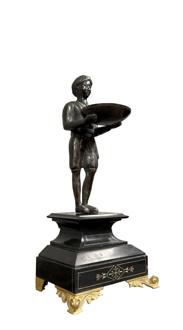 After Louis Van Cutsem: Large Orientalist Bronze Sculpture / Height 35cm-photo-1