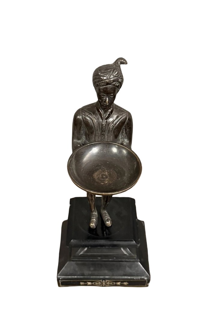 After Louis Van Cutsem: Large Orientalist Bronze Sculpture / Height 35cm-photo-3