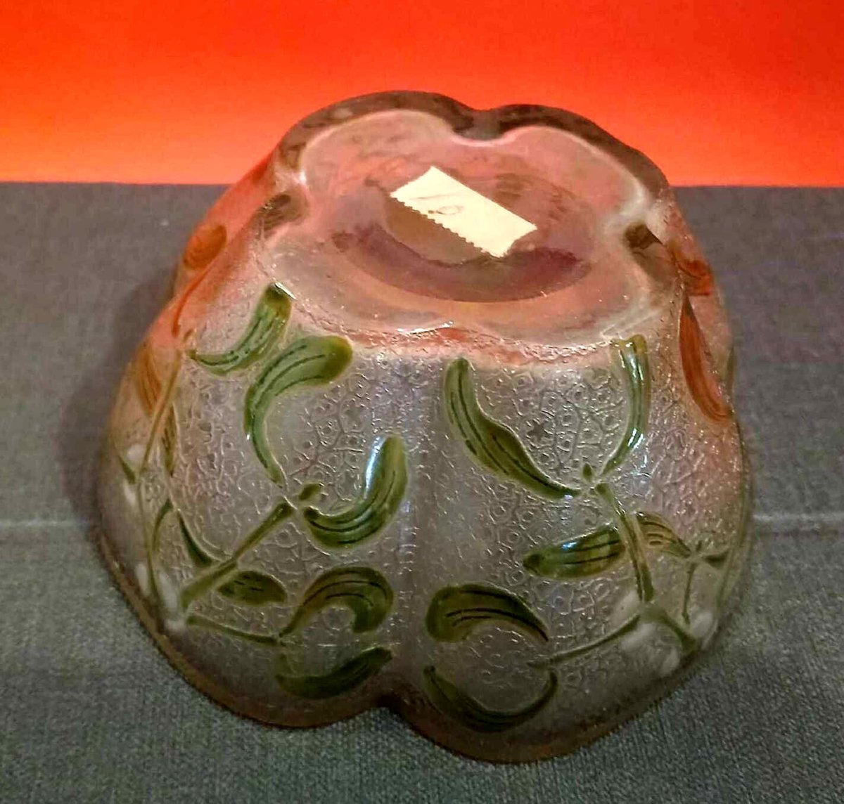 D'après Legras : coupe ou centre de table époque Art Nouveau-photo-1