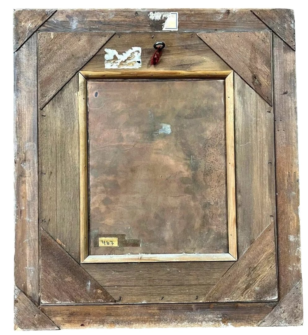 École Flamande de qualité époque XIXe : Tableau Scène portuaire animée-photo-1
