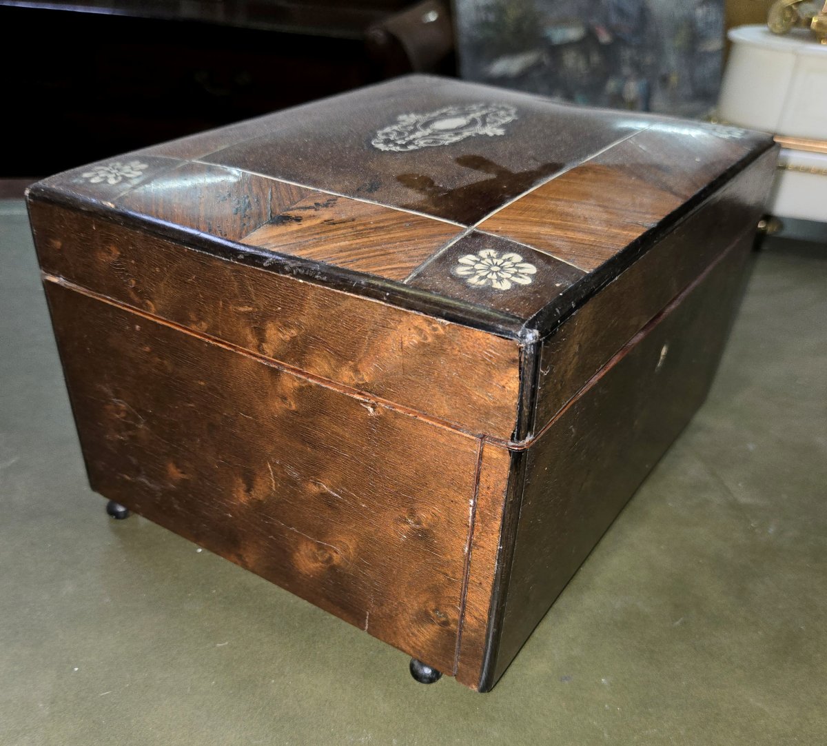 cabinet a cigares époque Napoléon III en bois nobles-photo-3