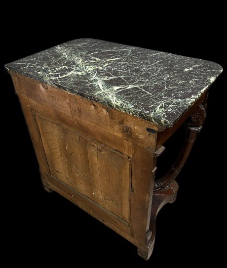 Empire Period Console Table With Swans In Mahogany Circa 1800-1820-photo-8