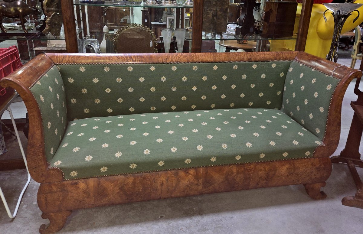 Empire Period Boat Bench In Elm-photo-1