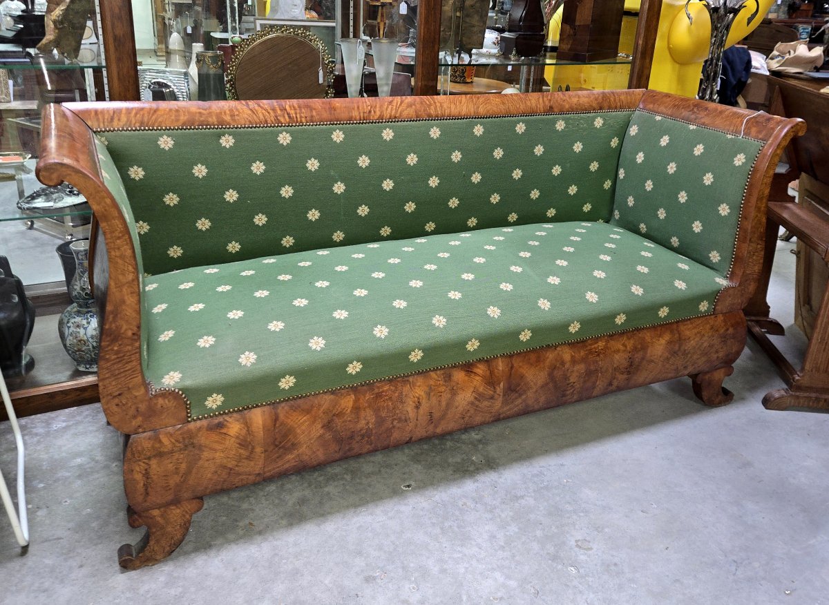 Empire Period Boat Bench In Elm-photo-2