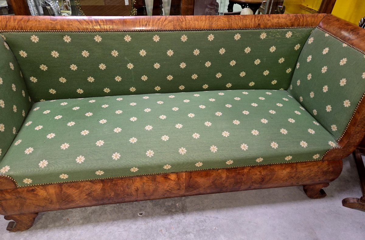 Empire Period Boat Bench In Elm-photo-3