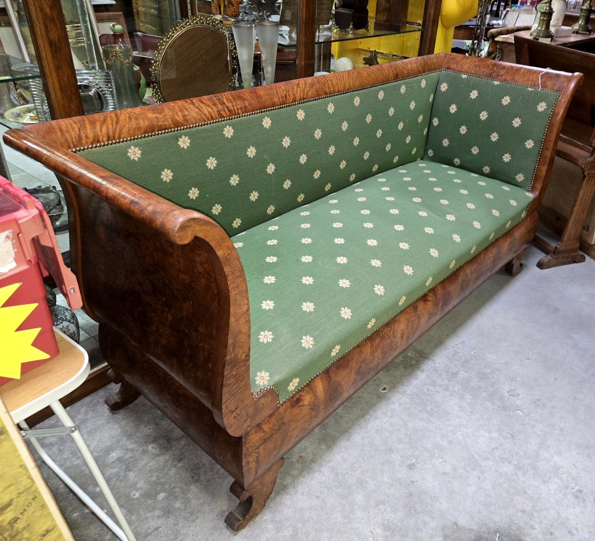 Empire Period Boat Bench In Elm-photo-4