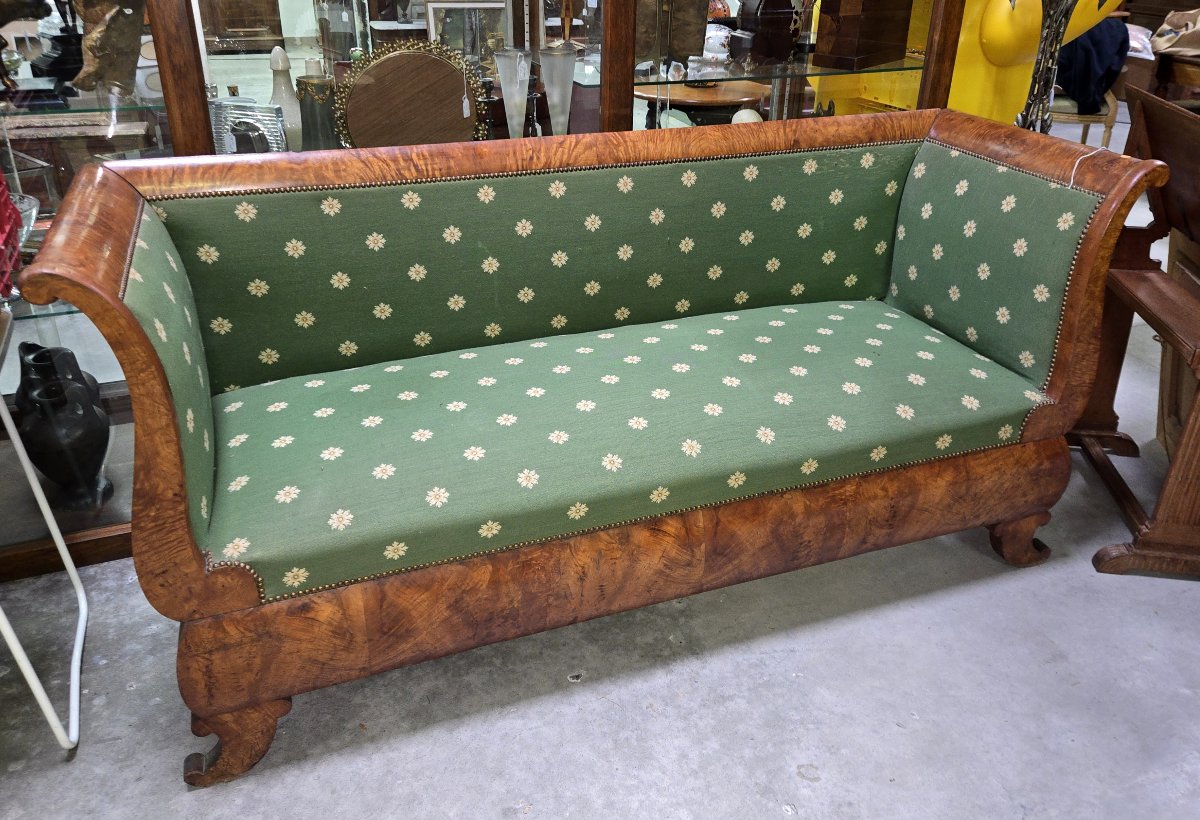 Empire Period Boat Bench In Elm-photo-6