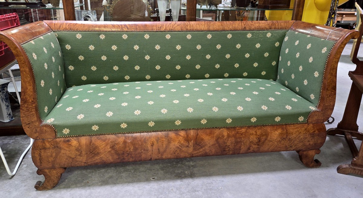 Empire Period Boat Bench In Elm