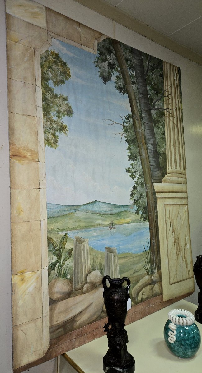 huile sur panneau époque début XXeme-photo-2