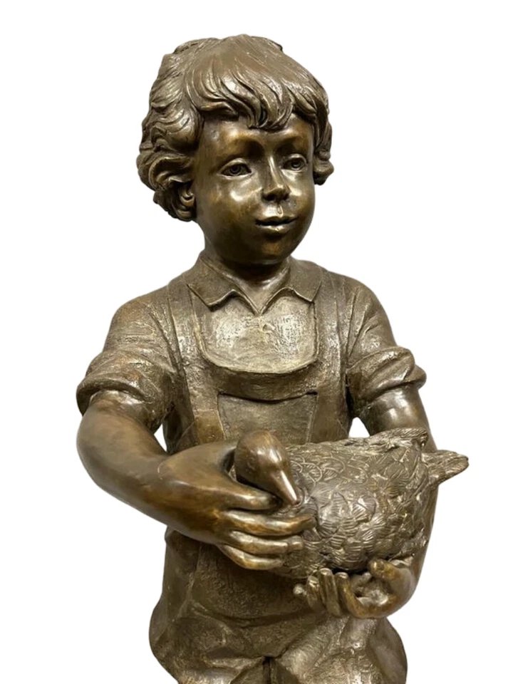 After David Bromley: 132cm High Bronze Sculpture-photo-2