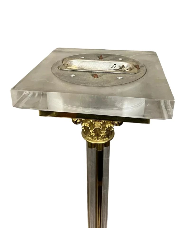 Maison Roméo : paire de grands lampadaires en colonne vers 1970-photo-3