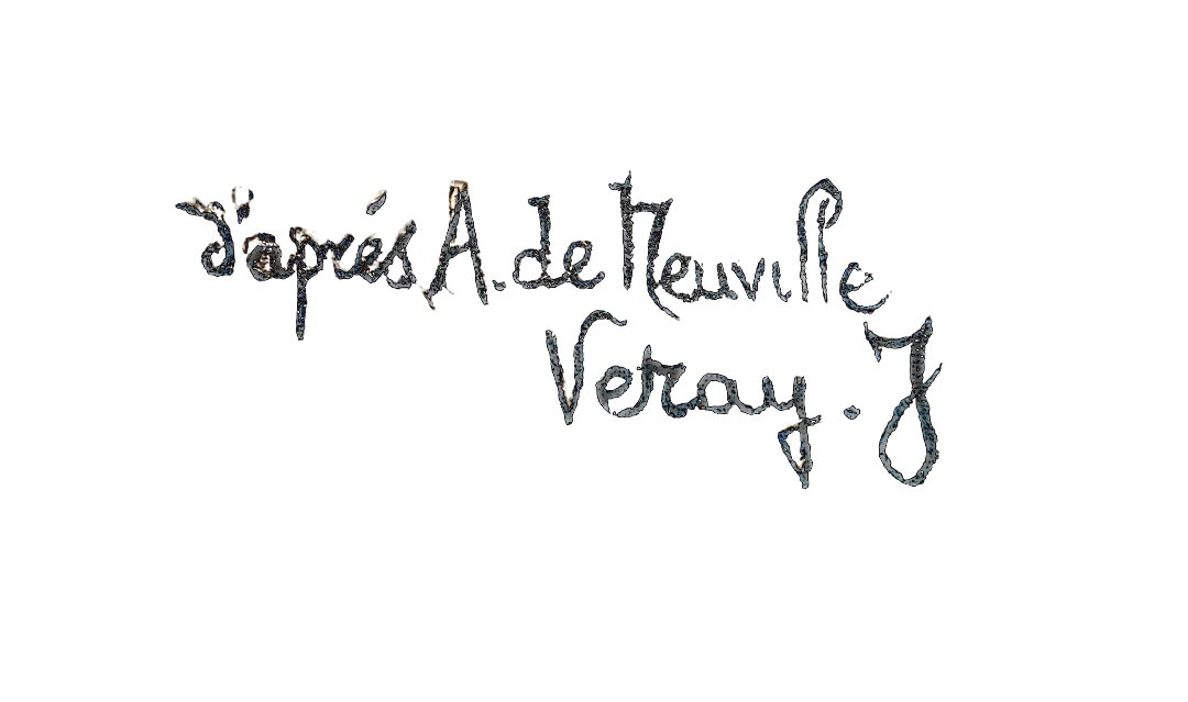 After A De Neuville By J Véray: Huge Oil On Canvas -photo-3