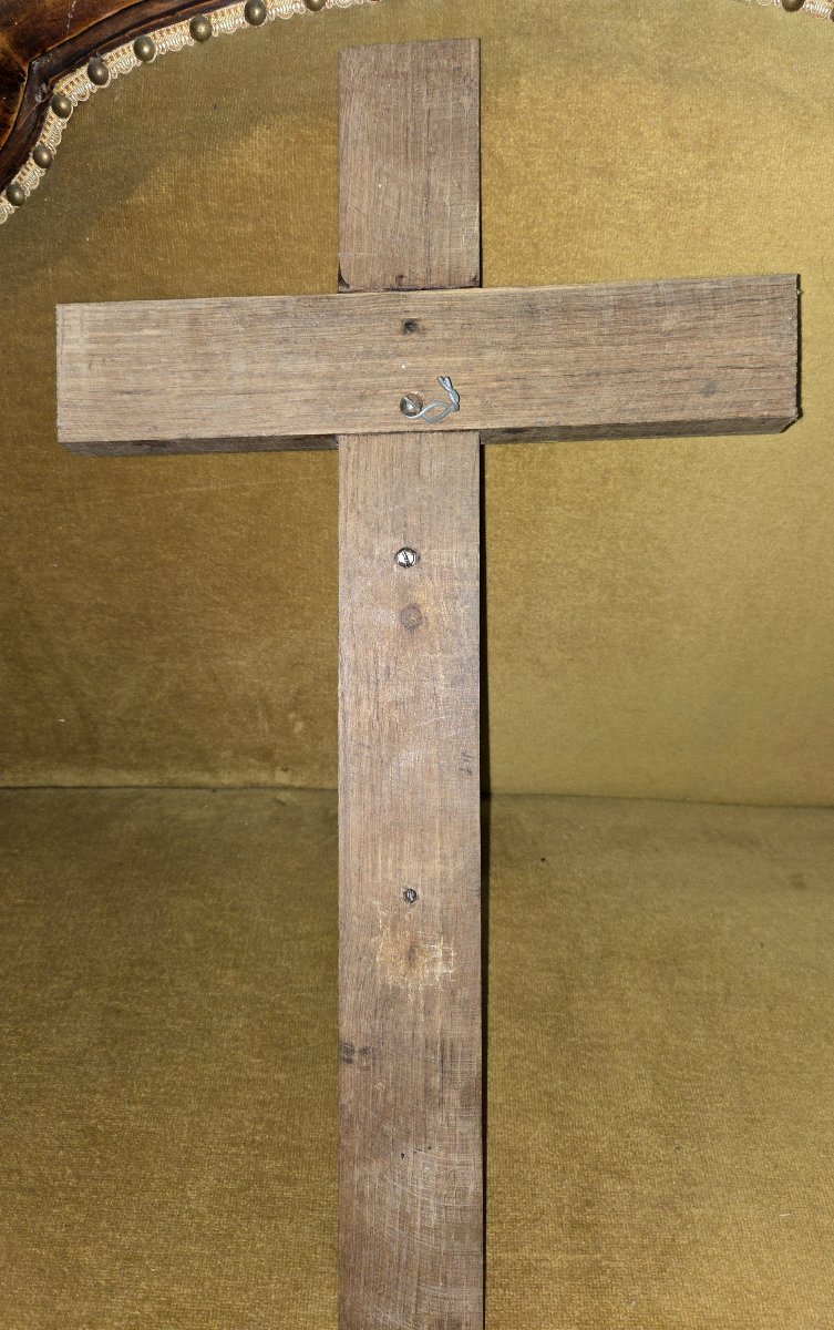 Paul Dudeffant (active In The 20th Century) Christ On The Cross In Bronze-photo-3