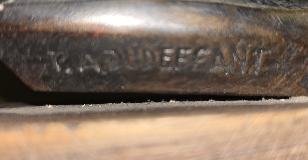 Paul Dudeffant (active In The 20th Century) Christ On The Cross In Bronze-photo-4