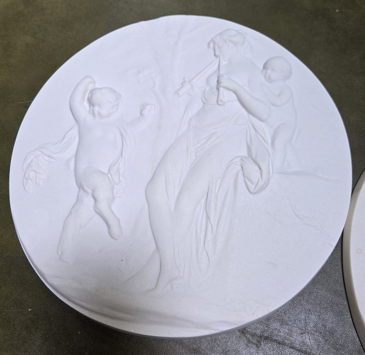Two Marble Tondos With Antique Decorations-photo-5
