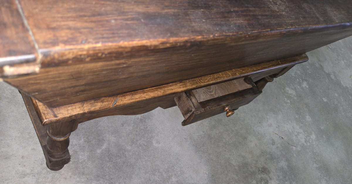 petrin rustique style Louis XIII en chene-photo-4