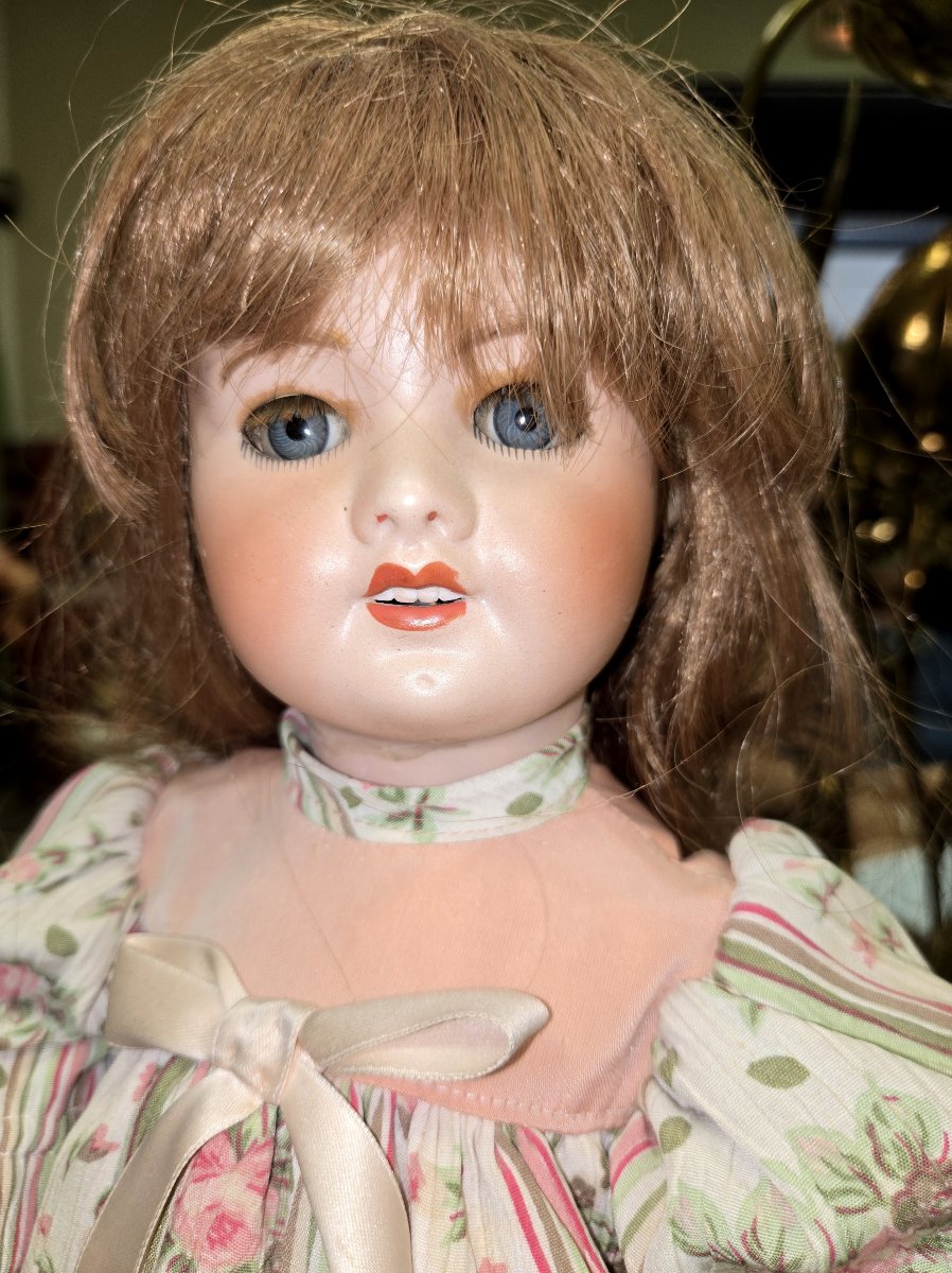 Original Glorex Porcelain Doll-photo-2