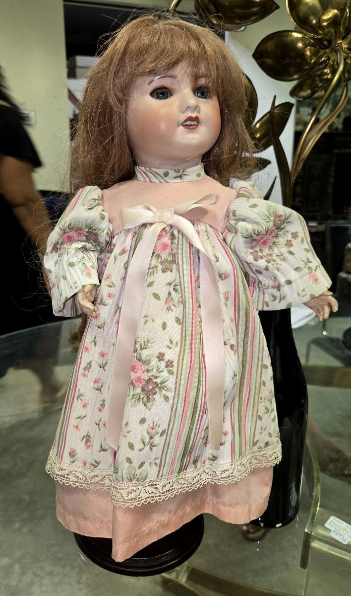 Original Glorex Porcelain Doll-photo-3