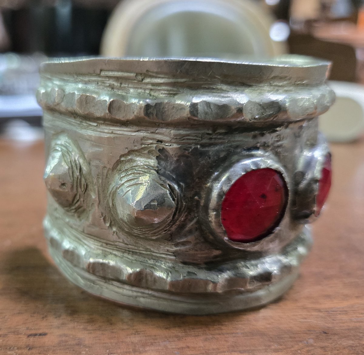 Berber Bracelet In Silver And Stone-photo-2