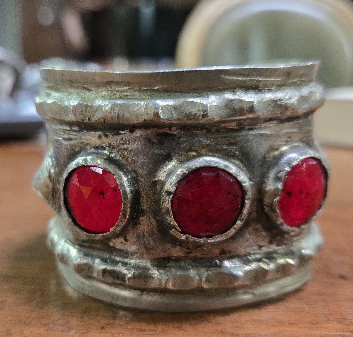 Berber Bracelet In Silver And Stone-photo-4