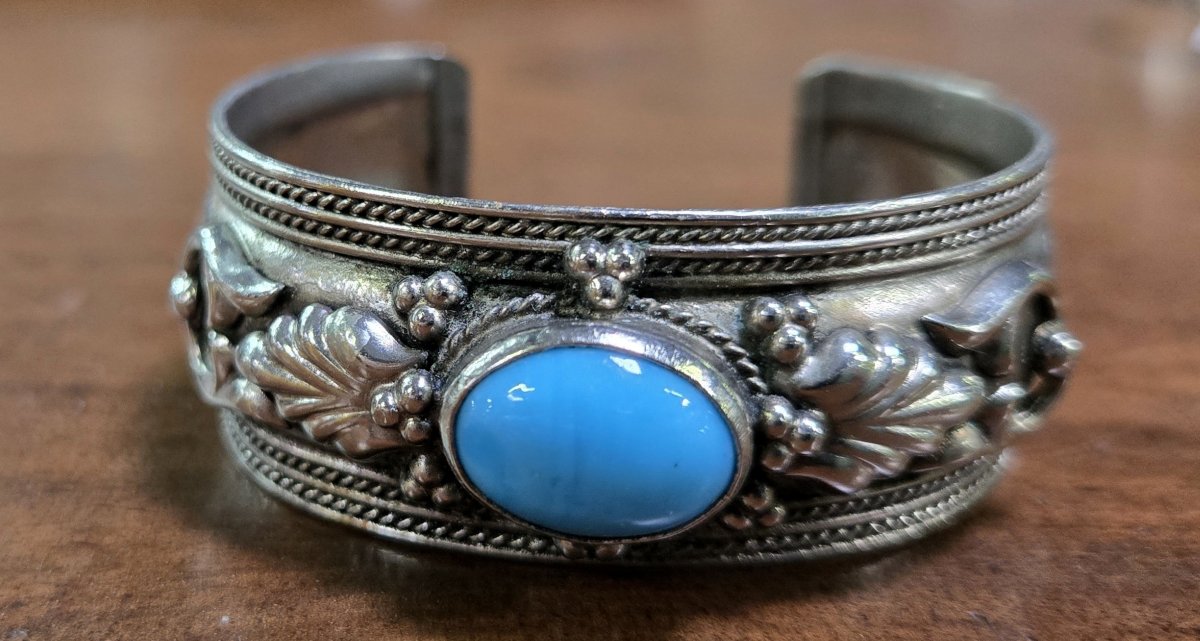 Berber Bracelet In Silver And Stone-photo-5