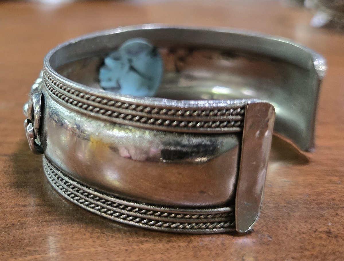 Berber Bracelet In Silver And Stone-photo-6
