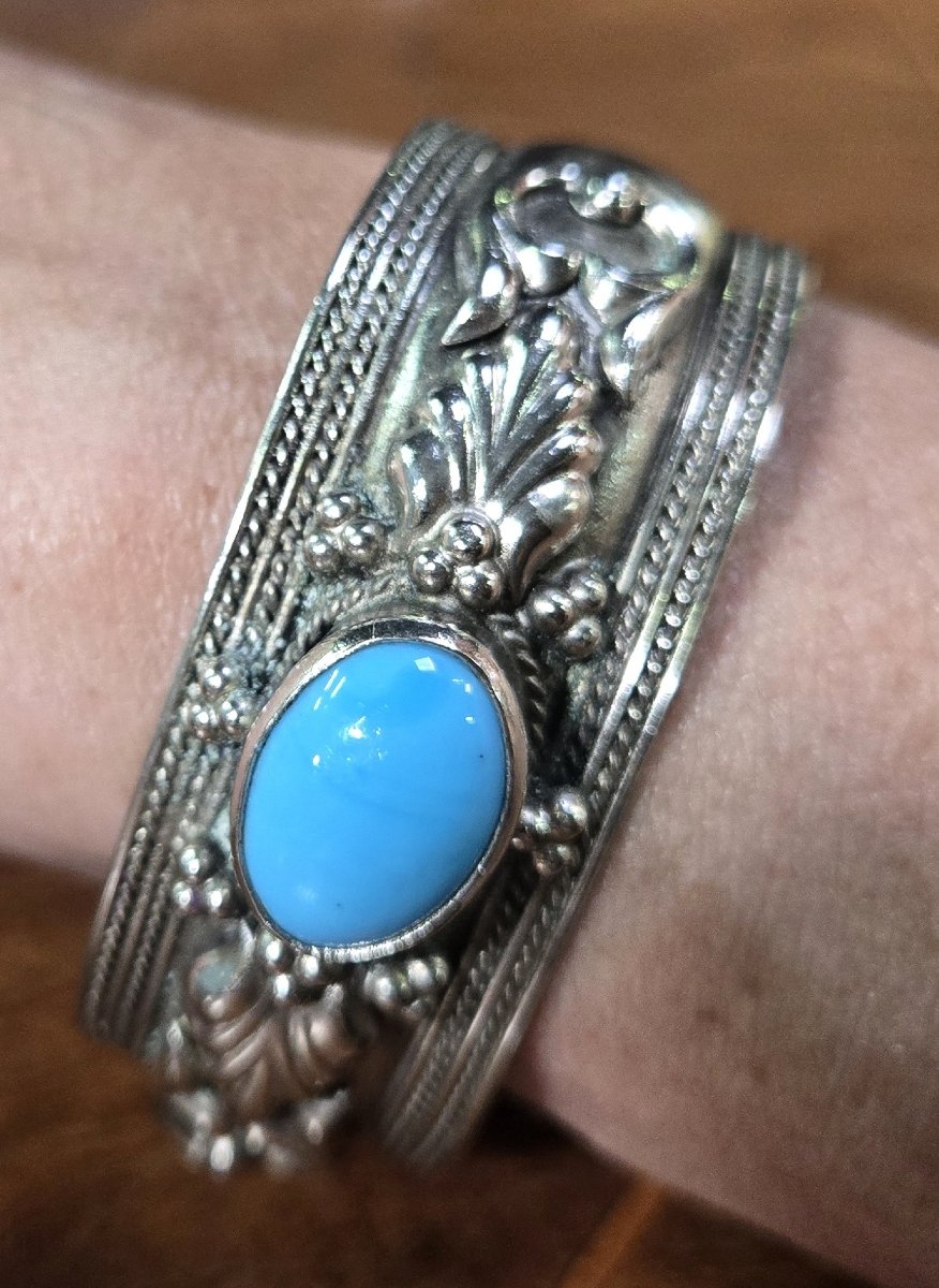 Berber Bracelet In Silver And Stone-photo-8