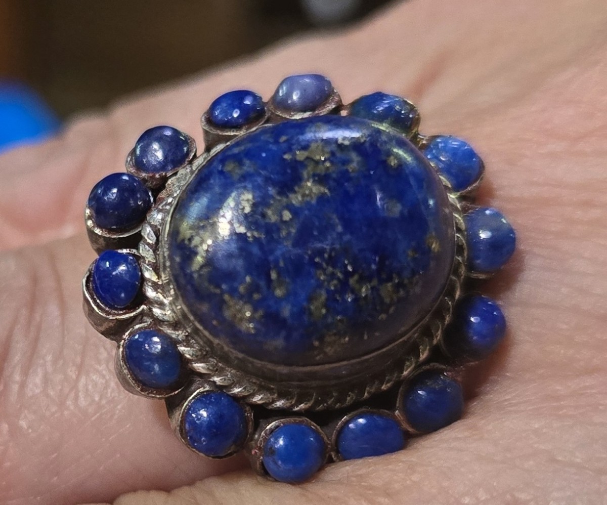 Berber Ring In Silver And Lapis Lazuli