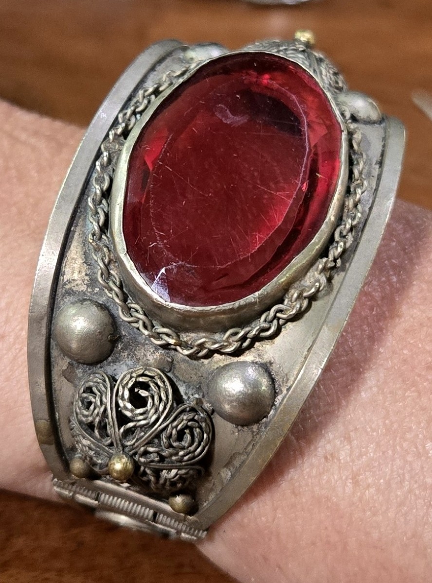 Berber Bracelet In Silver And Stone