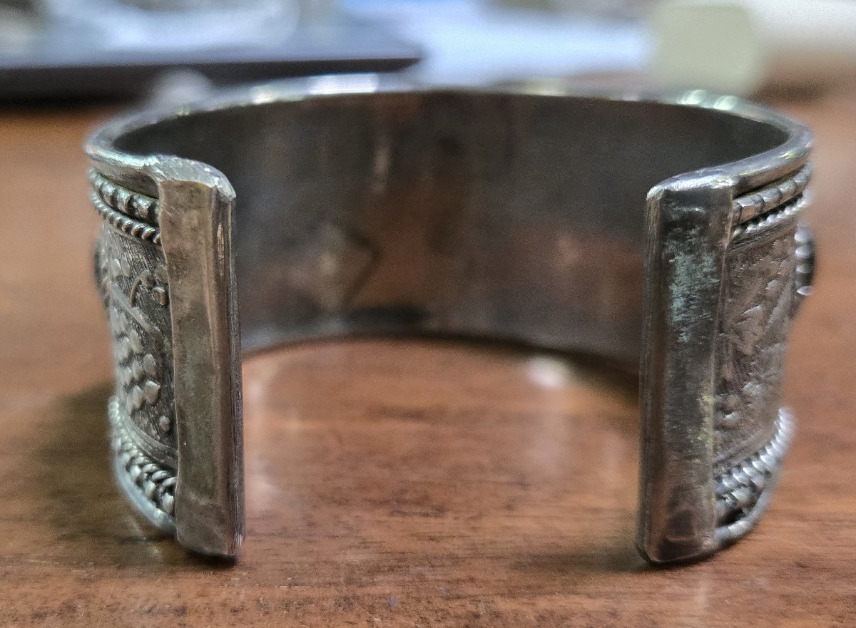 Berber Bracelet In Silver And Stone-photo-4