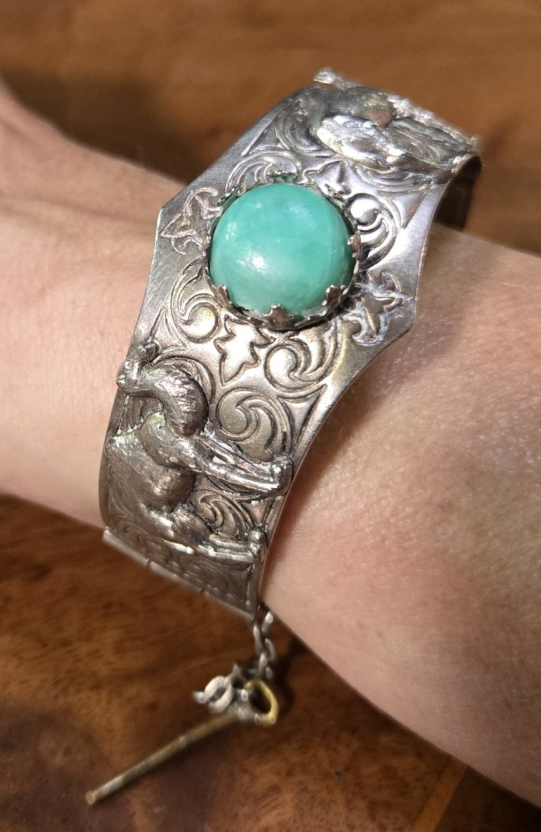 Berber Bracelet In Silver And Stone-photo-6