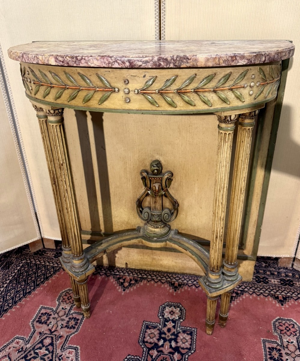 Console de boiserie de style Louis XVI époque XIXeme-photo-3