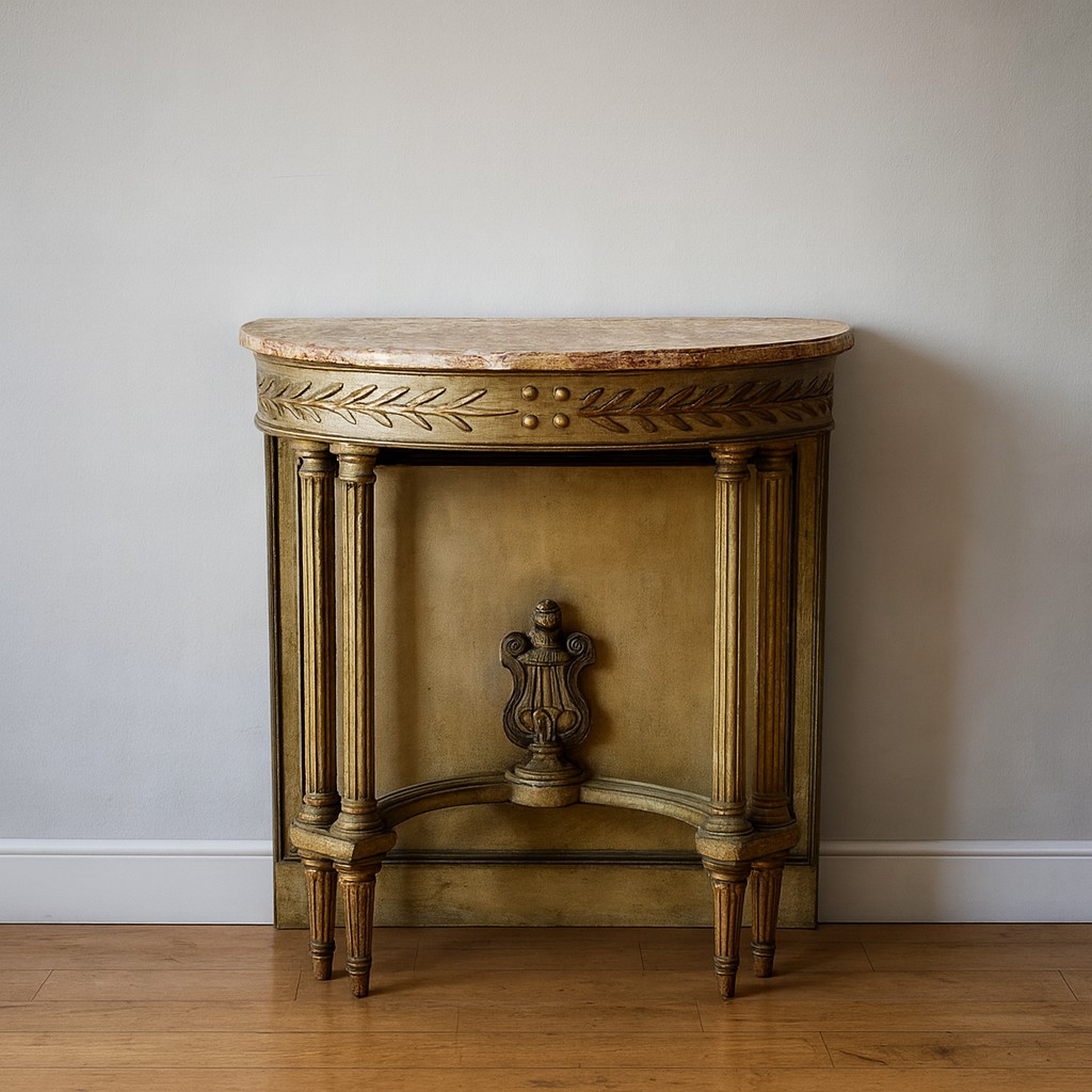 Louis XVI Style Wood Console, 19th Century