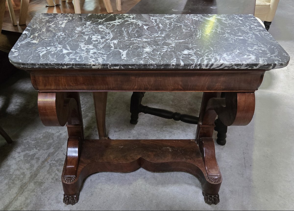 console époque Empire - Restauration en acajou-photo-1