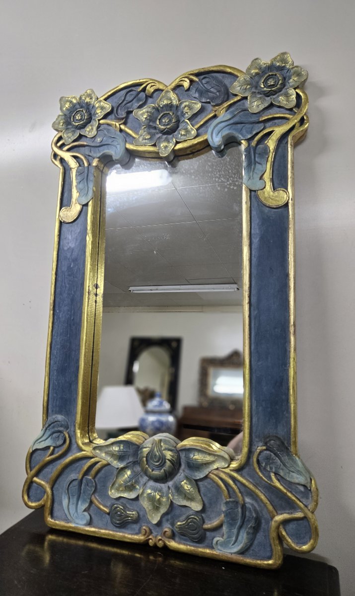 Art Nouveau Style Mirror Based On The Creations Of Mucha-photo-1