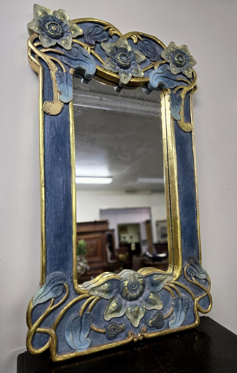 Art Nouveau Style Mirror Based On The Creations Of Mucha-photo-3