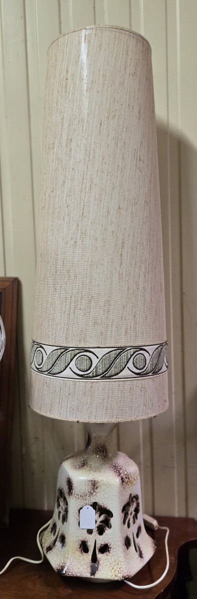 Very Large Ceramic Lamp / Floor Lamp From The Art Deco Period