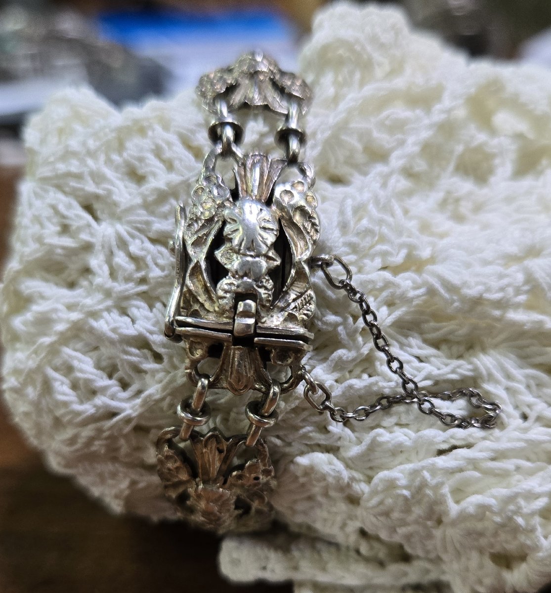 bracelet style etrusque en argent-photo-4
