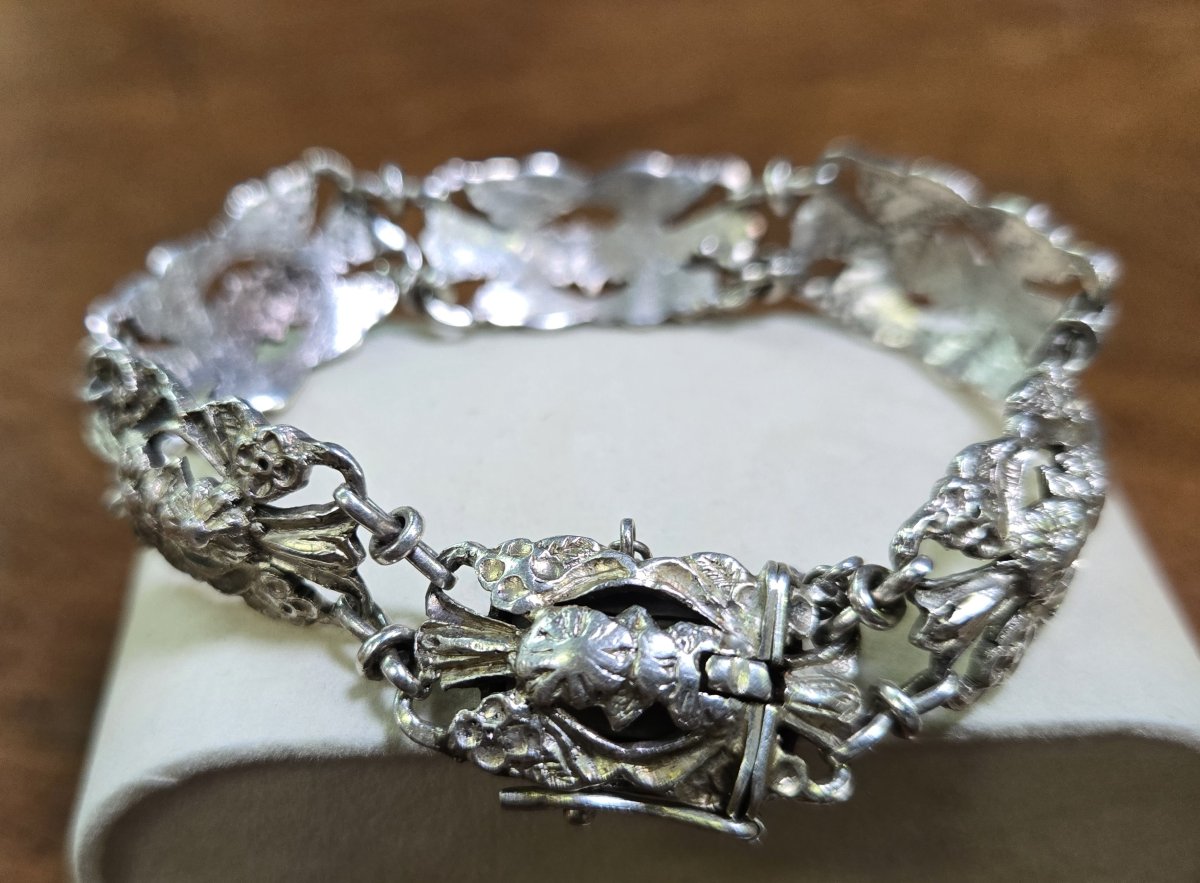 bracelet style etrusque en argent-photo-1
