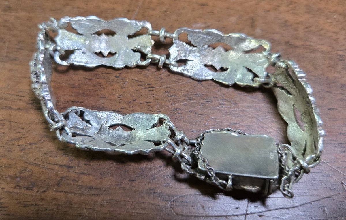 bracelet style etrusque en argent-photo-5