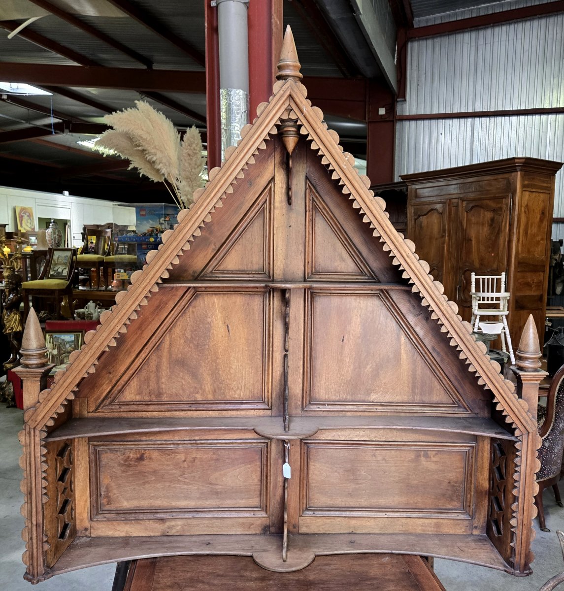 Chapelle d'Autel style Gotique en chene-photo-2