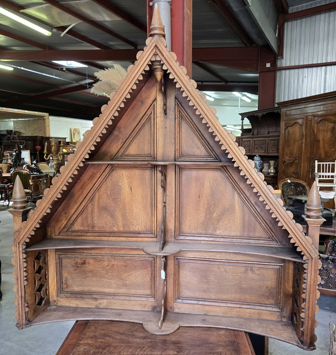 Chapelle d'Autel style Gotique en chene-photo-3