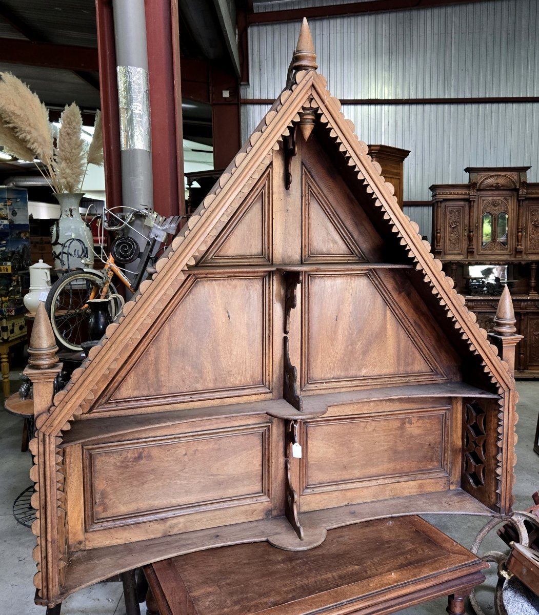 Chapelle d'Autel style Gotique en chene-photo-4