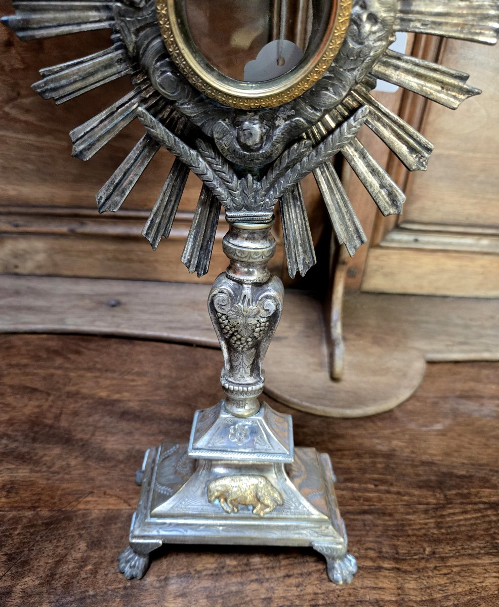 Neoclassical Style Chiseled Silver-plated Bronze Ostentation-photo-2